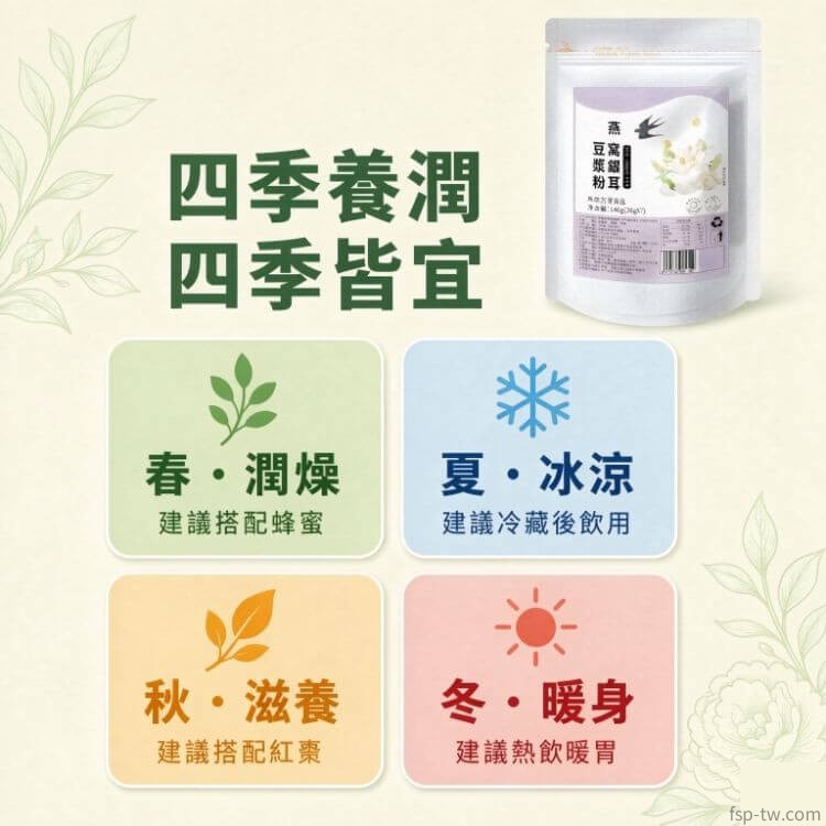 燕窩銀耳豆漿粉_四季飲用建議
